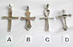 Christian and celtic silver jewelry supply wholesaler. Religious cross sterling silver pendant necklace 